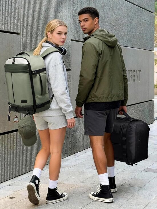 Spacious 50L Travel Backpack, Airline Approved Carry-On, Waterproof, Fits 17 main image 5